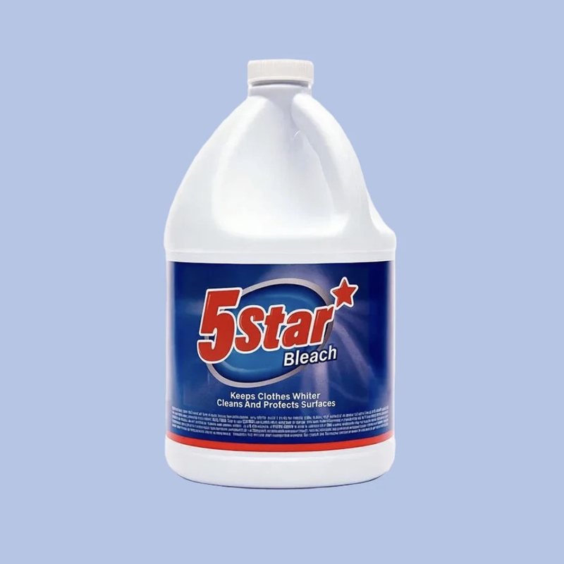 Gallon bottle of 5Star commercial bleach