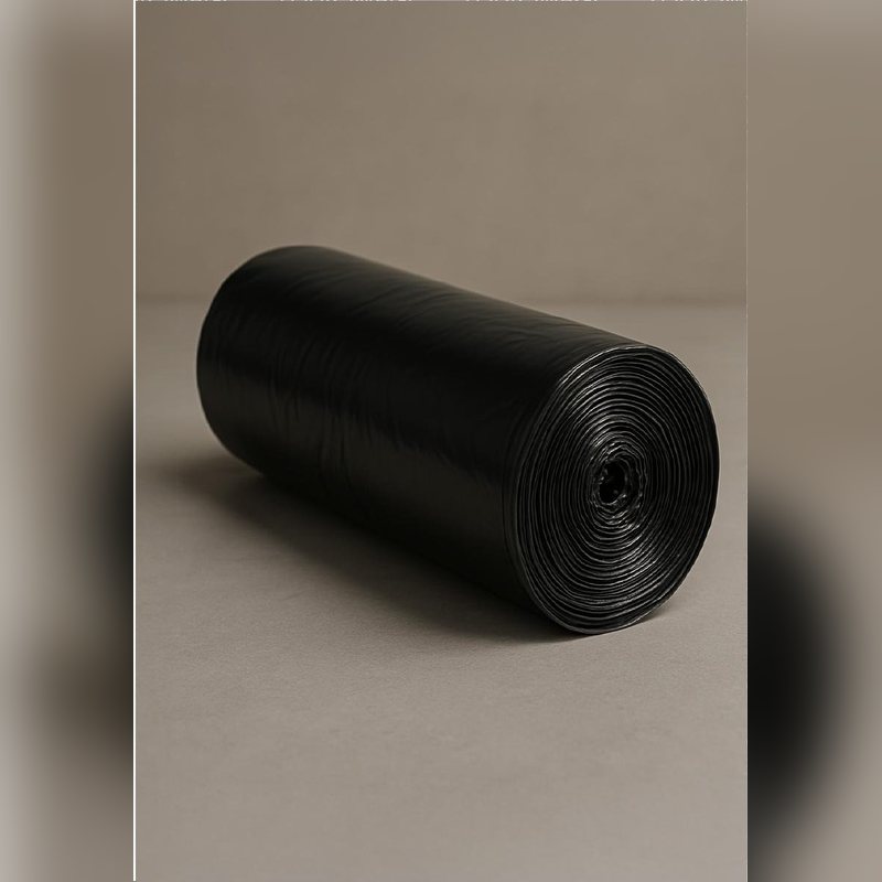 Roll of black 45 gallon can liners