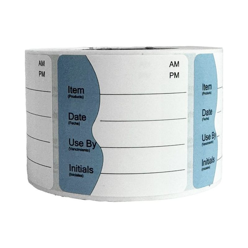 Roll of Shelf Life Use By labels